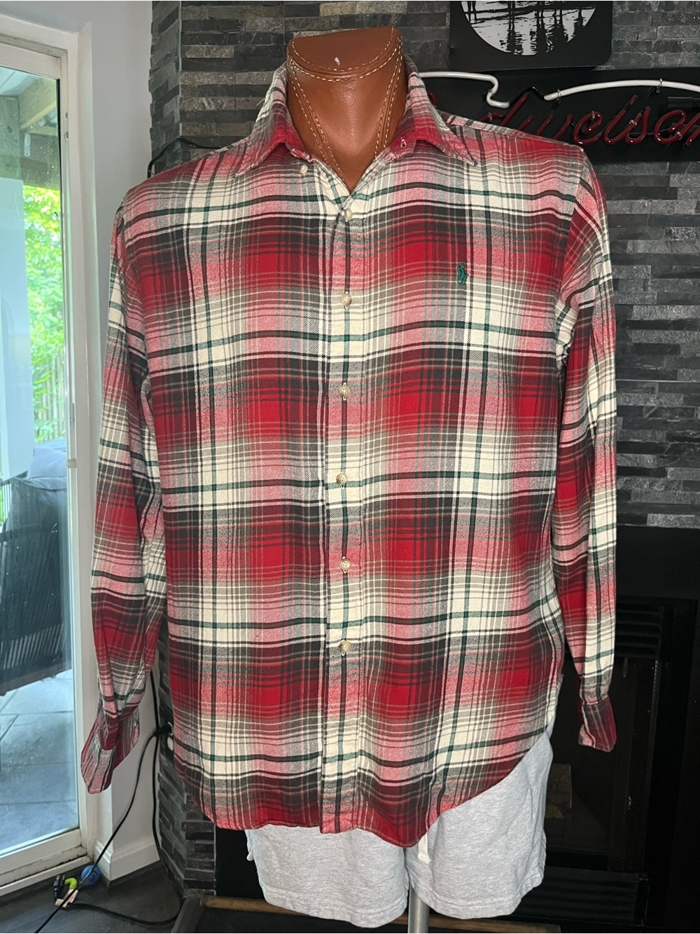 Ralph Lauren Red Plaid Button-Down Shirt